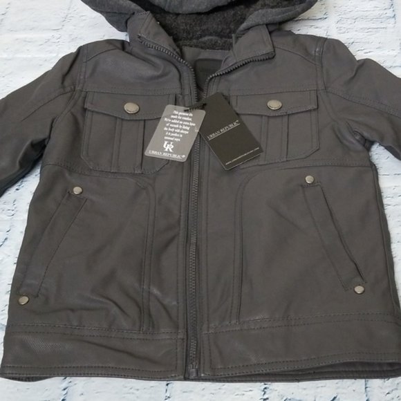 NWT Urban Republic Textured Hooded Jacket - Picture 3 of 6